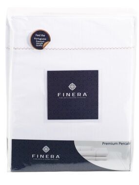 Finera White Premium Percale Sheet Set